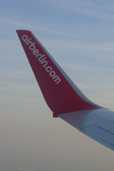 Første gang med Air Berlin, som funket helt greit.