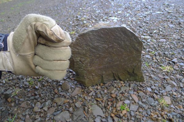 Lørdag kveld var igjen i Aberlosk, hvor det var helt dødt...? Tok derfor et treningskudd på en stein igjen 10x10cm