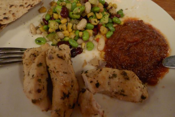 Kylling, grønnsaker og en knallgod salsasaus
